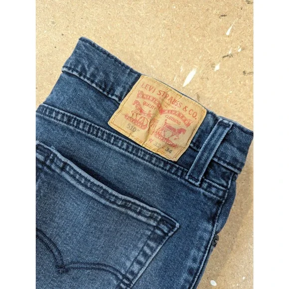 510 Skinny Fit Levi's Flex Men's Jeans, Dark Wash Size W32 L34 - Picture 4 of 8